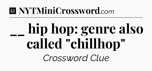 __ hip hop: genre also called 