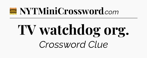 TV watchdog org - Eugene Sheffer Crossword