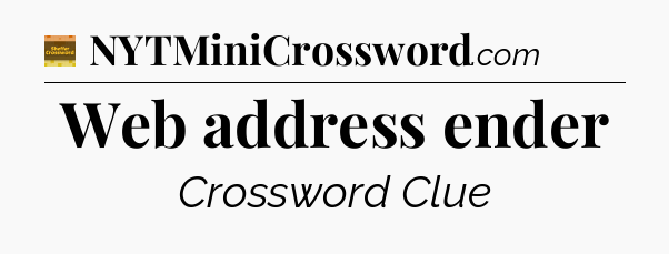 Web address ender crossword clue Eugene Sheffer