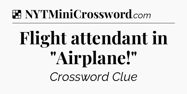 Solution: Flight attendant in 