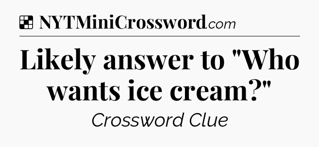 Solution: Likely answer to 