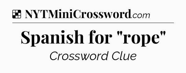 Solution: Spanish for 