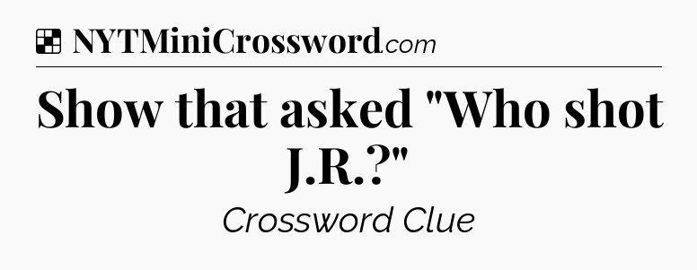 Solution: Show that asked 