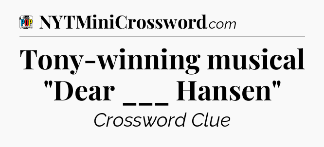 Tony-winning musical 