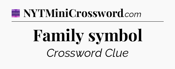 Family symbol - Thomas Joseph Crossword