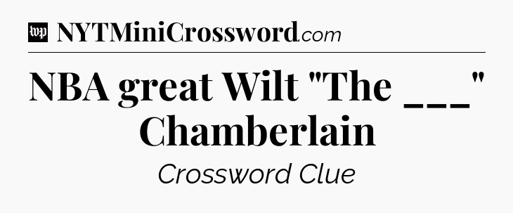 NBA great Wilt 