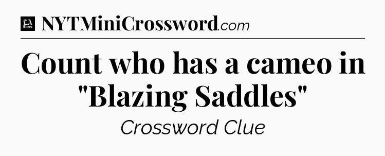 Count who has a cameo in 