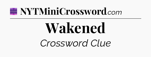 Wakened - Thomas Joseph Crossword