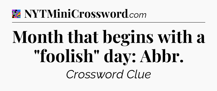 Month that begins with a 