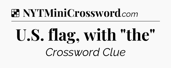 Solution: U.S. flag, with 