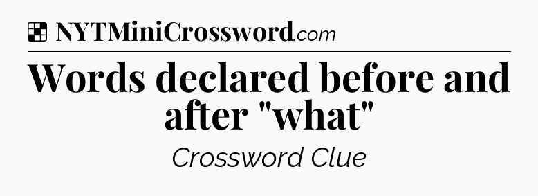 Solution: Words declared before and after 