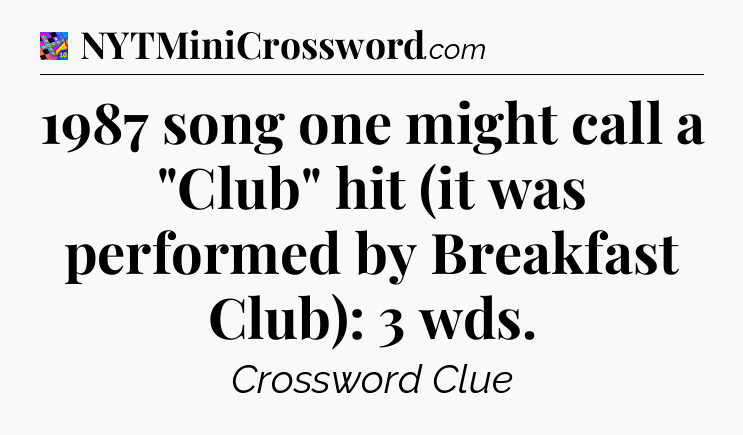 1987 song one might call a 