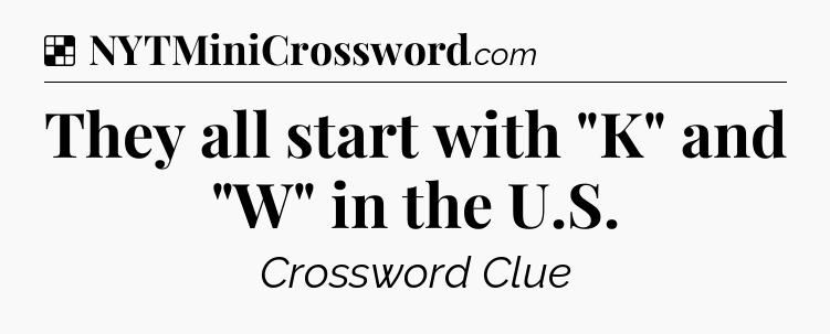 Solution: They all start with 