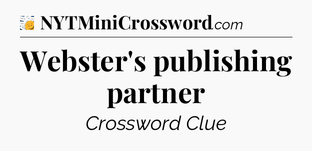 Webster's publishing partner - 7 Little Words
