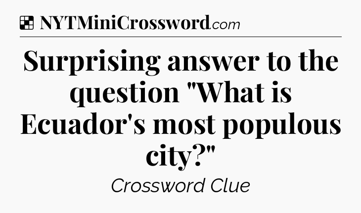 Solution: Surprising answer to the question 