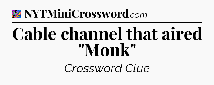 Cable channel that aired 