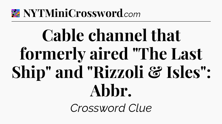 Cable channel that formerly aired 