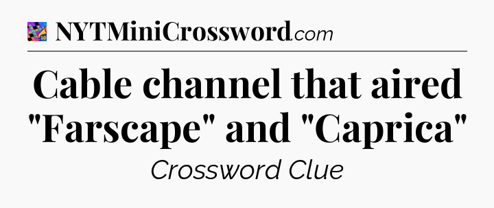 Cable channel that aired 