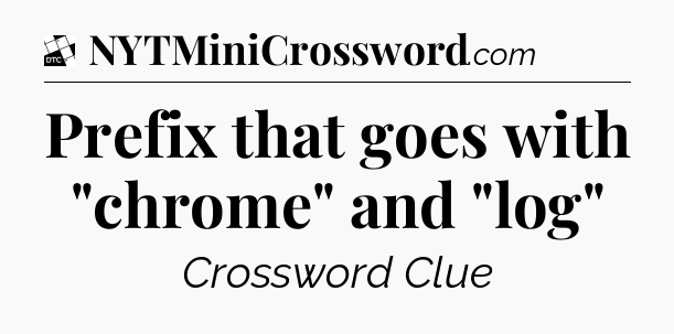 Prefix that goes with 