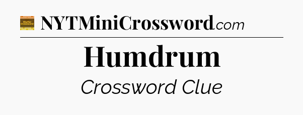 Humdrum - Eugene Sheffer Crossword