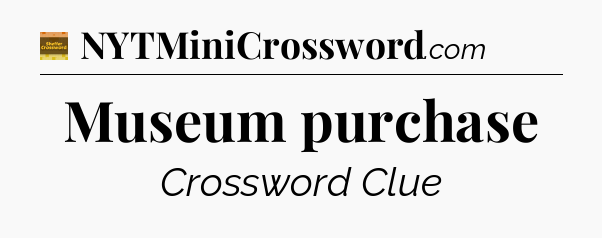 Museum purchase - Eugene Sheffer Crossword
