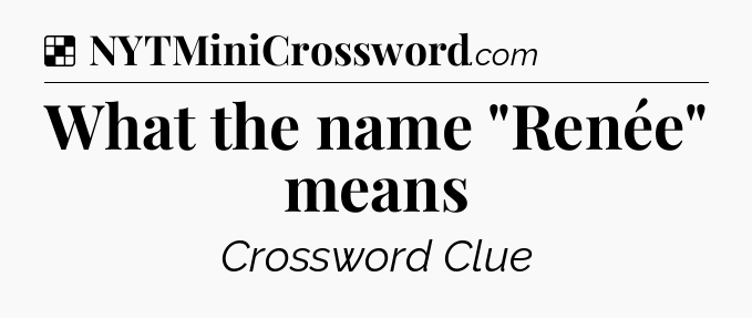 Solution: What the name 