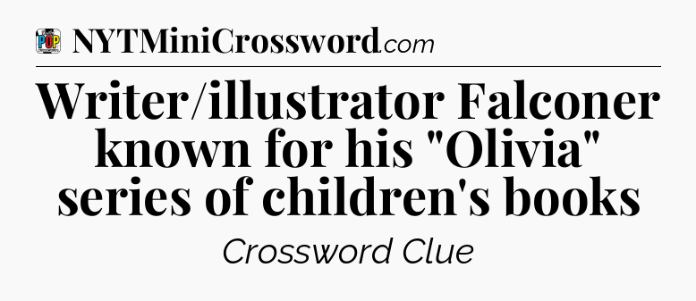 Writer/illustrator Falconer known for his 