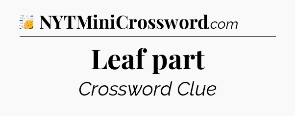 Leaf part - 7 Little Words