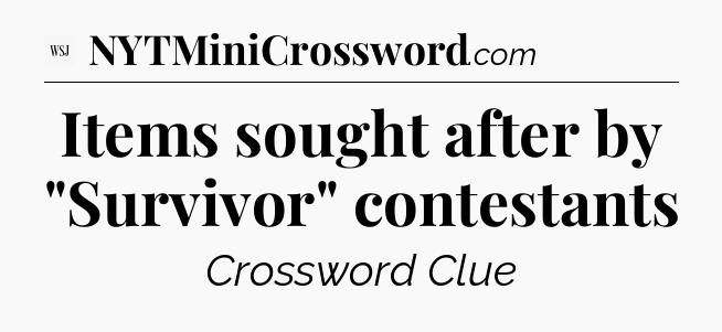 Items sought after by 