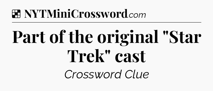 Solution: Part of the original 