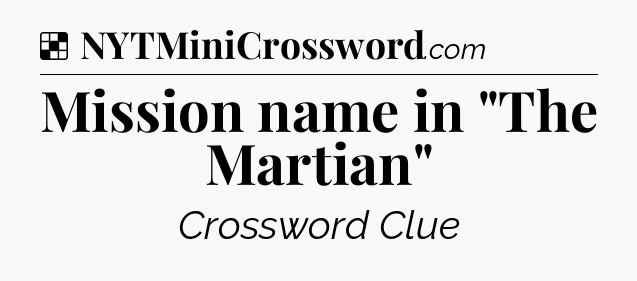 Solution: Mission name in 