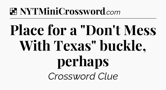 Solution: Place for a 