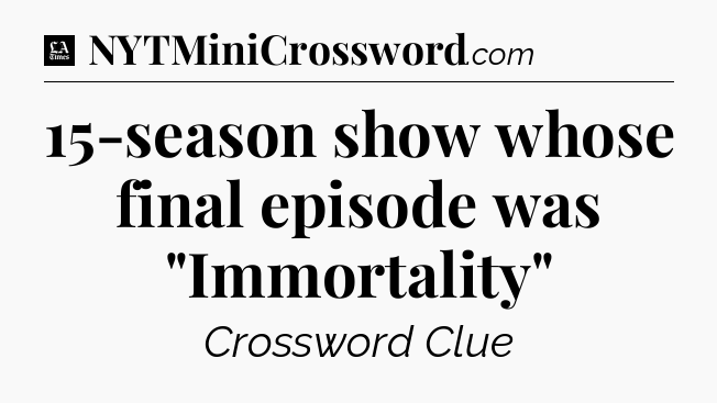 15-season show whose final episode was 