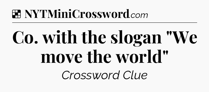 Solution: Co. with the slogan 