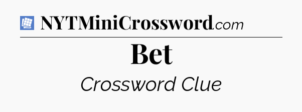 Bet Puzzle Page Crossword Clue
