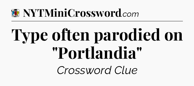 Type often parodied on 