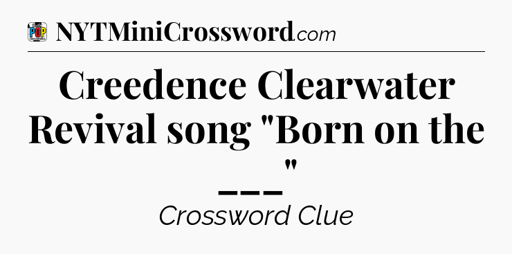 Creedence Clearwater Revival song 
