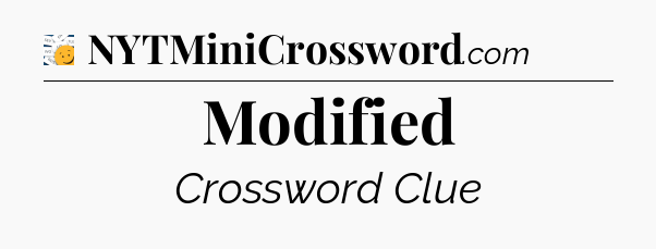 Modified - 7 Little Words