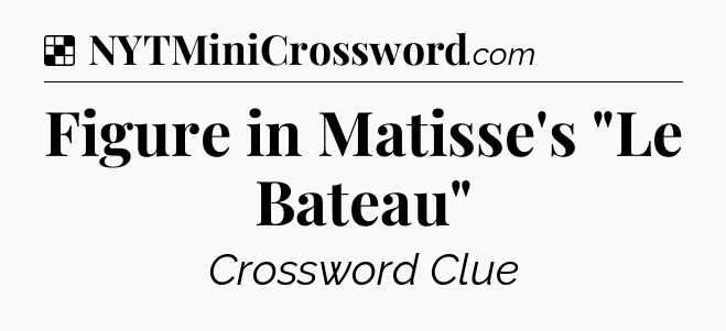 Solution: Figure in Matisse's 