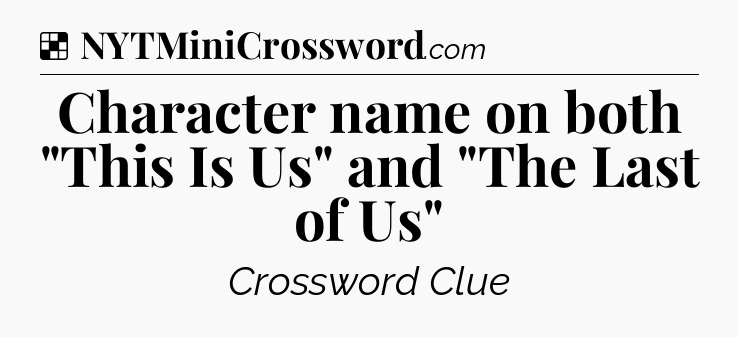 Solution: Character name on both 