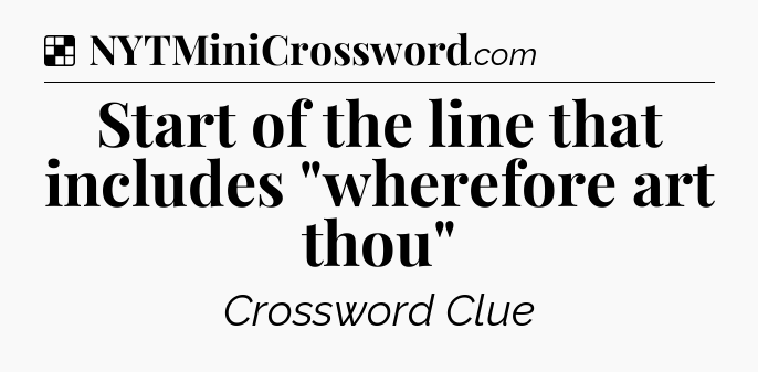 Solution: Start of the line that includes 