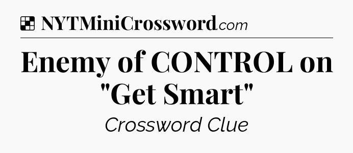 Solution: Enemy of CONTROL on 