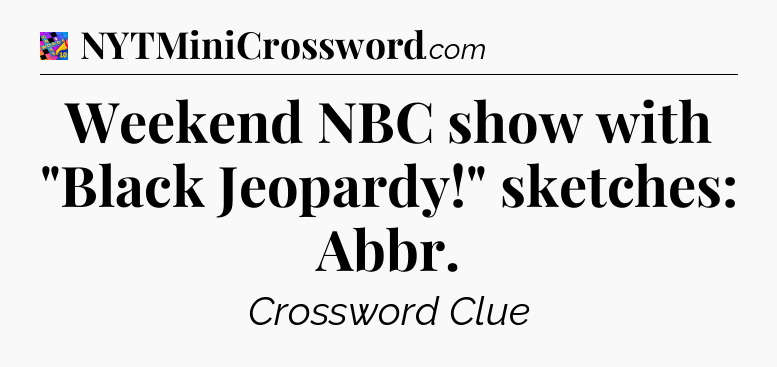 Weekend NBC show with 