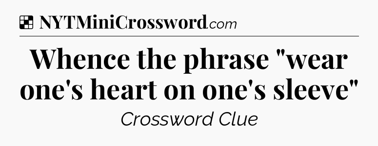 Solution: Whence the phrase 