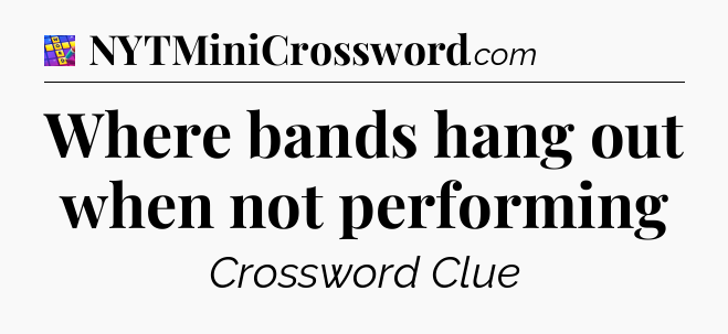 Where bands hang out when not performing Codycross