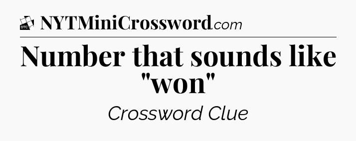 Number that sounds like 