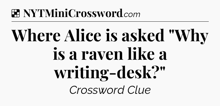 Solution: Where Alice is asked 