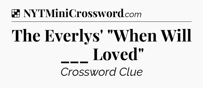 Solution: The Everlys' 