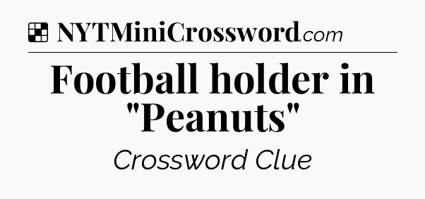 Solution: Football holder in 