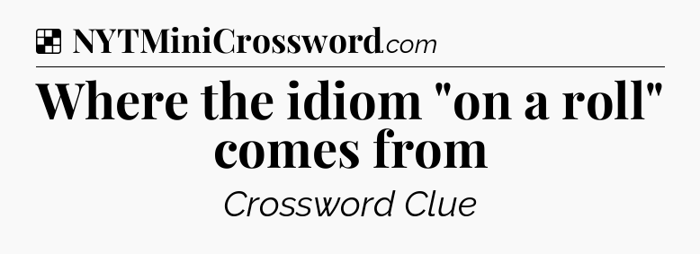 Solution: Where the idiom 
